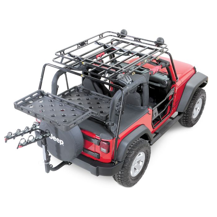 BESTOP TAILGATE RACK W/TRAY 07-15 JK       (07KIT)