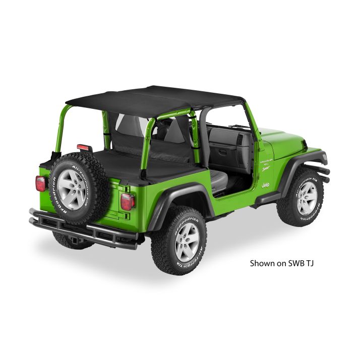 Bestop  Safari Bikini, Duster & Windjammer Summer Combo in Black Diamond for 04-06 Jeep Wrangler TJ Unlimited with Factory Soft Top