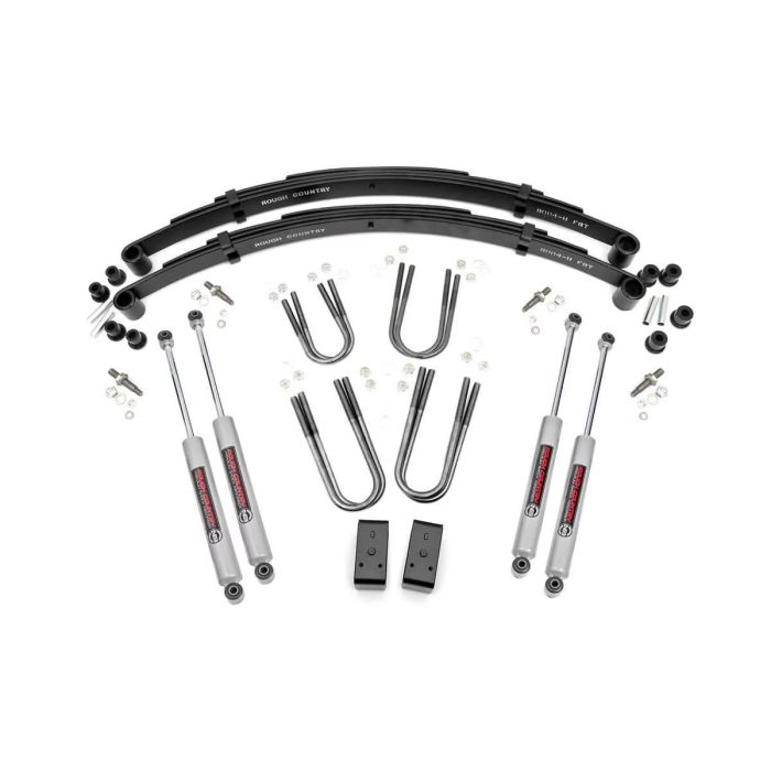 Rough Country  3in Suspension Lift Kit for 74-90 Jeep J-Series Pickup & Full-Size SJ