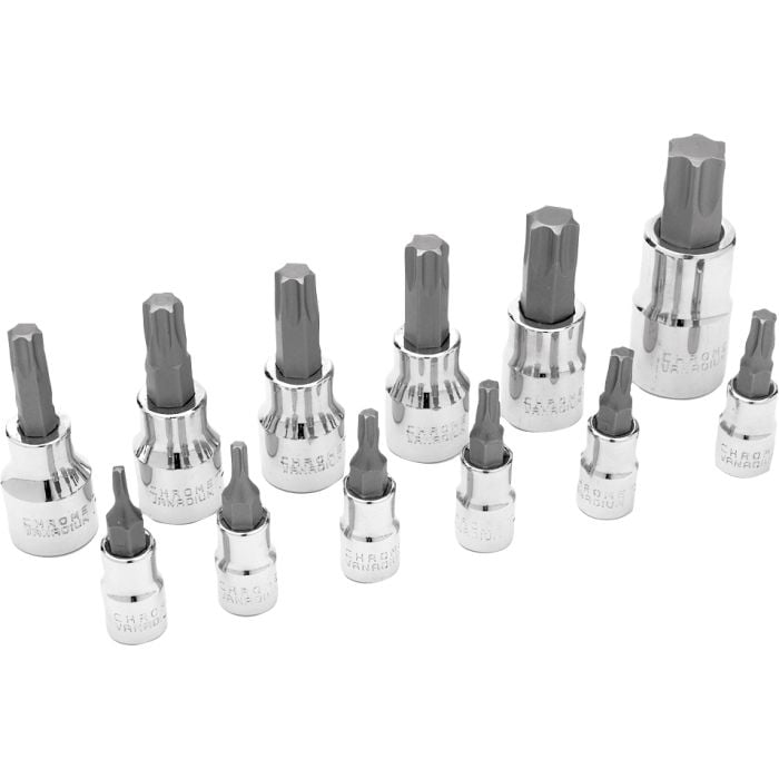 12 PIECE STAR BIT SOCKET SET