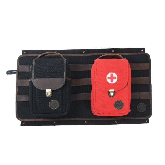 Overland Outfitters  Tailgate Panel with Bags & First Aid Bag  for 18-23 Jeep Wrangler JL