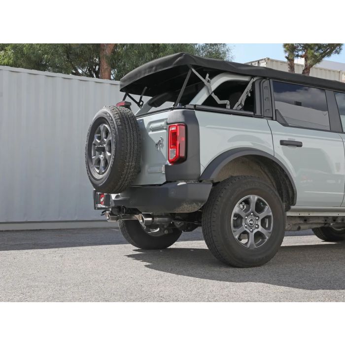 Vulcan Series 3 IN to 2-1/2 IN Stainless Steel Cat-Back Exhaust System Polished Ford Bronco 2021 L4-2.3L (t)/V6-2.7L (tt)
