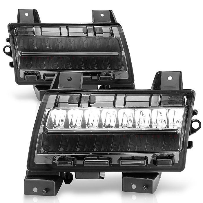 LED SIDE MARKERS CHROME HOUSING SMOKE LENS W/ SEQUENTIAL SIGNAL 18-22 JL JT