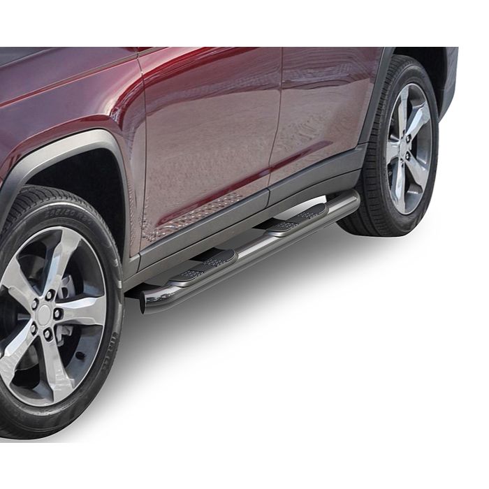 Black Horse 3in Side Steps Stainless Steel 2022 Grand Cherokee L
