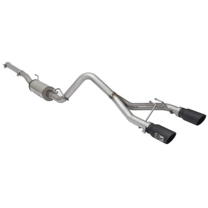 aFe Power 49-48056B Rebel Series 2.5" Dual Center Exit Cat-Back for 07-18 Jeep Wrangler JK