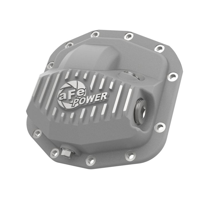 aFe Power 46-71010A Street Series Front Differential Cover in Raw Finish for 18-19 Jeep Wrangler JL with Dana 30 Front Axle