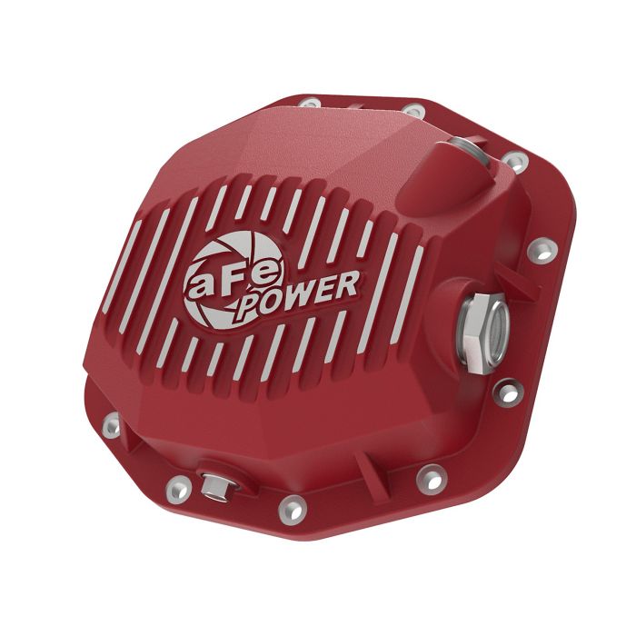 aFe Power 46-71000R Pro Series Rear Differential Cover in Red for 18-22 Jeep Wrangler JL with Dana 44 Rear Axle