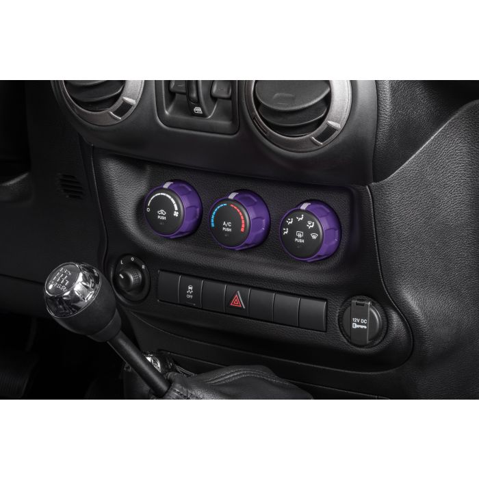 AJT CLIMATE KNOBS 11-18 JK PURPLE