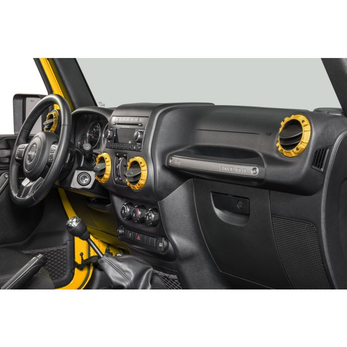 AJT YELLOW VENT TRIM RINGS 11-18 JK
