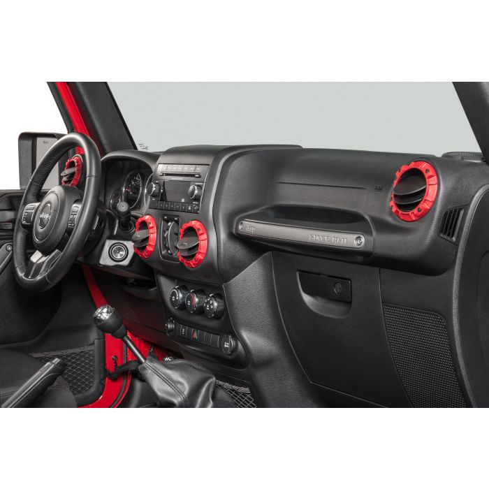 AJT Design  Impact Dash Vent Trim Rings for 11-18 Jeep Wrangler JK