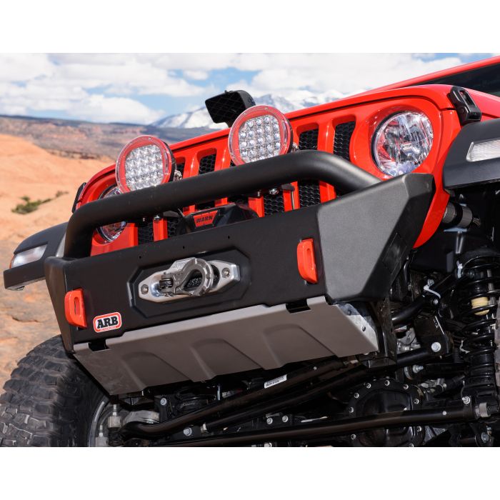 ARB 3450470 Front Bondi Stubby Winch Bumper for 18-20 Jeep Wrangler JL & Gladiator JT