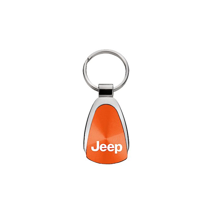 AUG TEAR DROP JEEP LOGO KEY CHAIN ORANG
