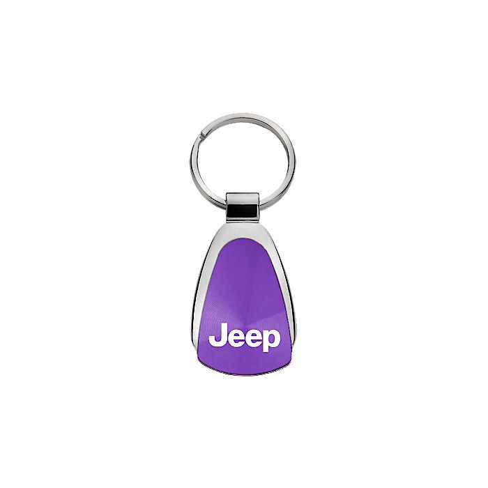 AUG TEAR DROP JEEP LOGO KEY CHAIN PURP