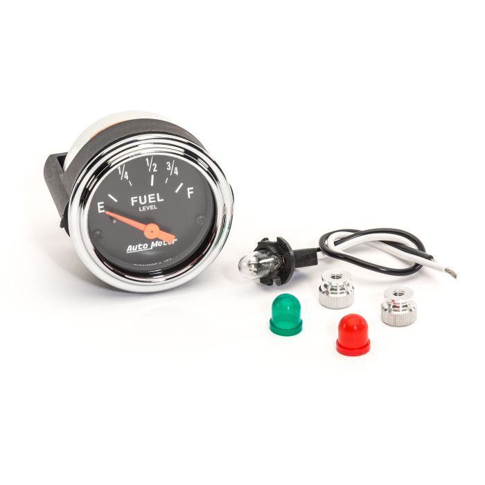 CHROME 2 1/16 GAS GAUGE 73-12 OHMS