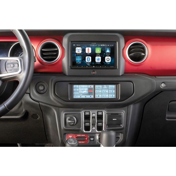 Alpine  iLX-W650 Receiver with Scosche Integrated Control System for 18-21 Jeep Wrangler JL & Gladiator JT