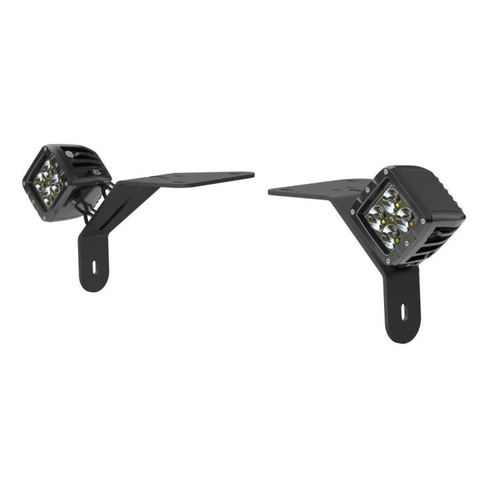 Aries 1501305 Windshield LED 2" Cube Lights & Brackets for 18-20 Jeep Wrangler JL & Gladiator JT