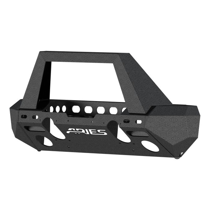 Aries  TrailChaser Front Bumper with Grille Guard in Aluminum for 18-19 Jeep Wrangler JL & 2020 Jeep Gladiator JT