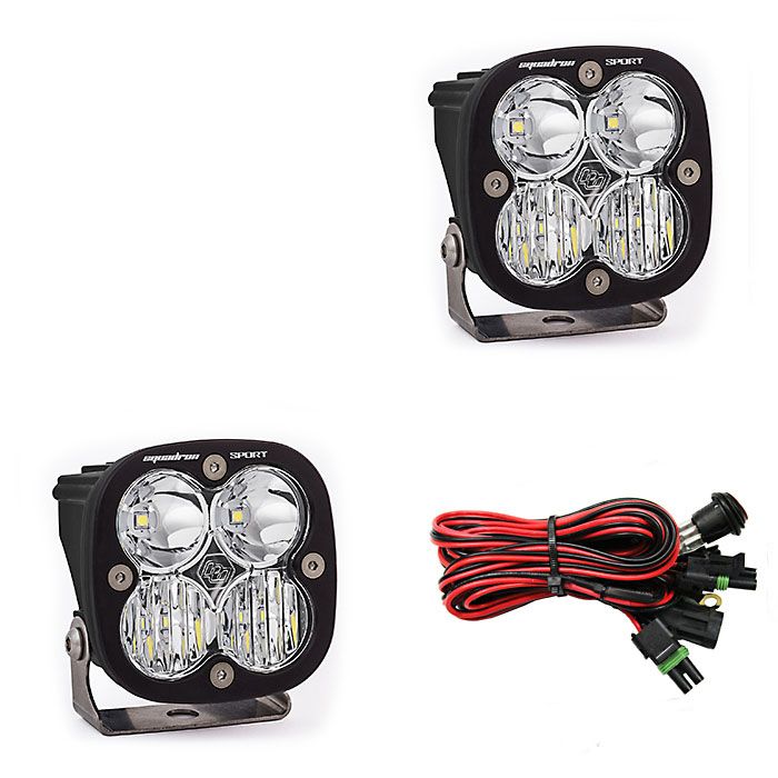 Baja Designs 557803 Squadron Sport Driving/Spot LED Light Pair 