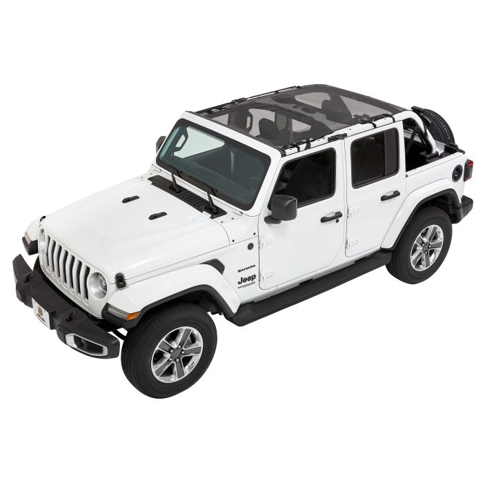 Bestop 52411-11 Sun Bikini Extended Mesh Top for 18-19 Jeep Wrangler JL Unlimited 4-Door
