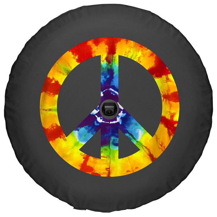 Boomerang Enterprises  Peace Sign Logo Tire Cover for 18-20 Jeep Wrangler JL