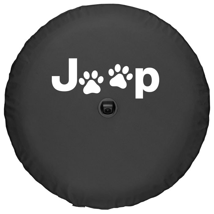 Boomerang Enterprises  Jeep Paw Print Logo Tire Cover for 18-21 Jeep Wrangler JL