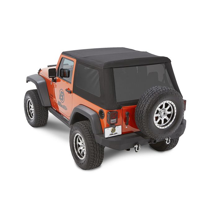 Bestop 54922-35 Trektop NX Glide Soft Top in Black Diamond  for 07-18 Jeep Wrangler JK 2 Door