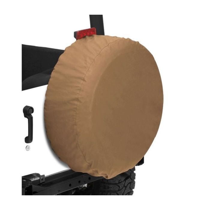 CUSTOM TIRE COVER 30IN TAN