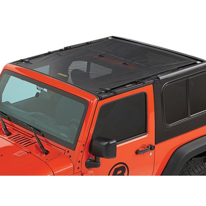 Bestop 52412-11 Sun Bikini Extended Mesh Top for 18-19 Jeep Wrangler JL 2-Door