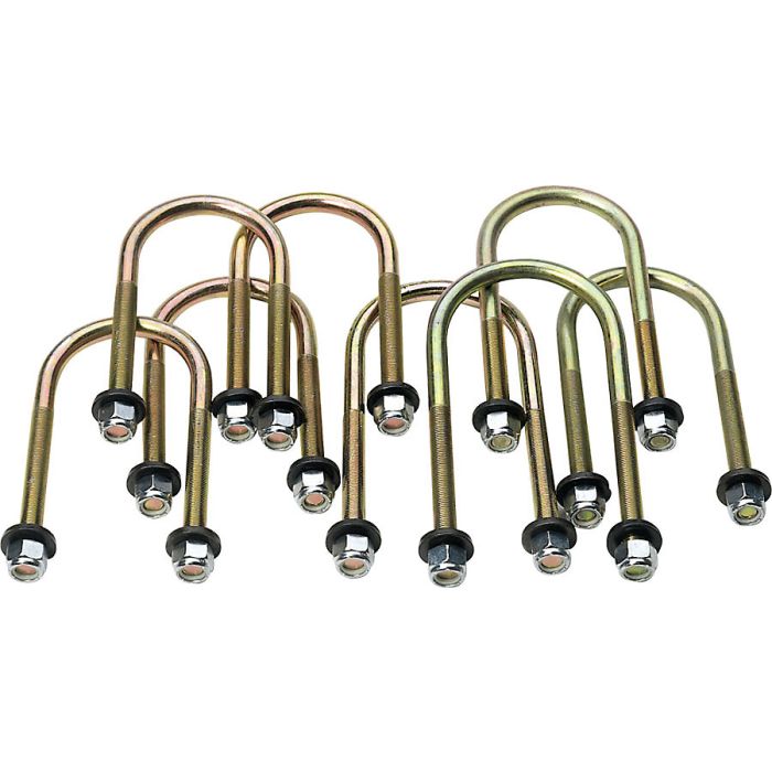 BLACK DIA U-BOLT KIT 1987-95 YJ DANA35  716631