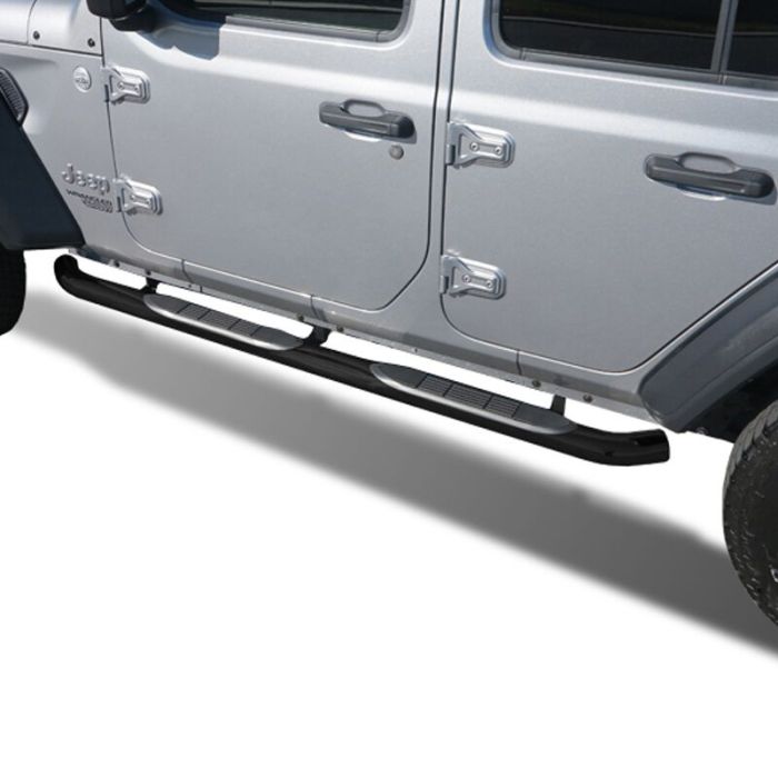 Black Horse Off Road  3" Side Steps  for 18-23 Jeep Wrangler JL Unlimited