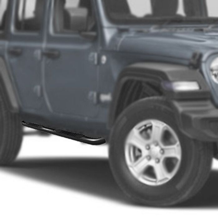 Black Horse Offroad  3" Side Steps  for 07-18 Jeep Wrangler JK Unlimited 4-Door 