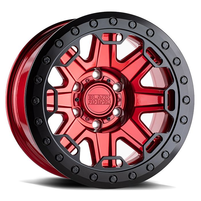 BLK RHNO RIFT RED 17X8.5 5X4.5 3.25BS