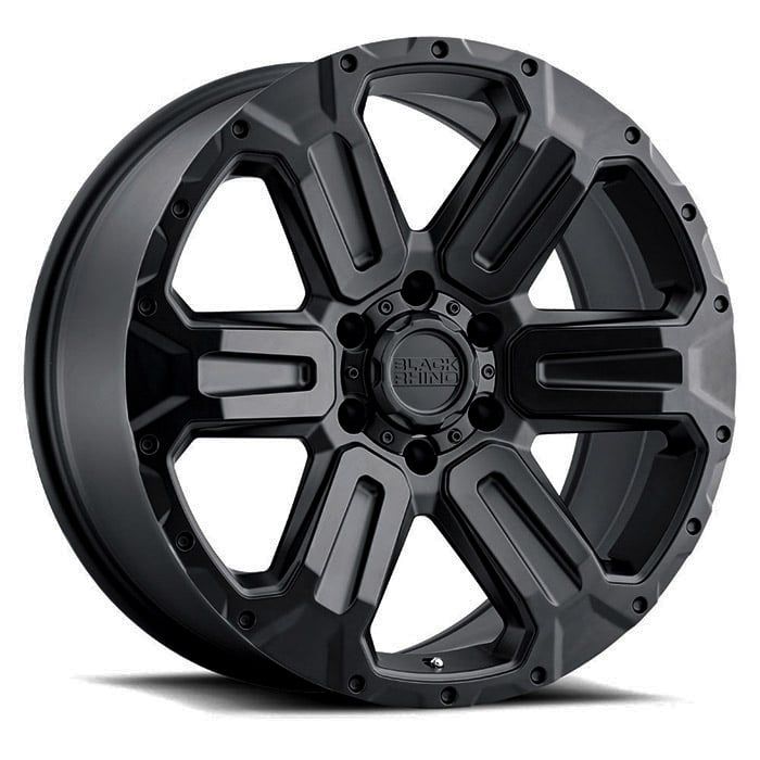 BLK RHNO WANAKA 18X9 5X5 MAT BLK W/LIP