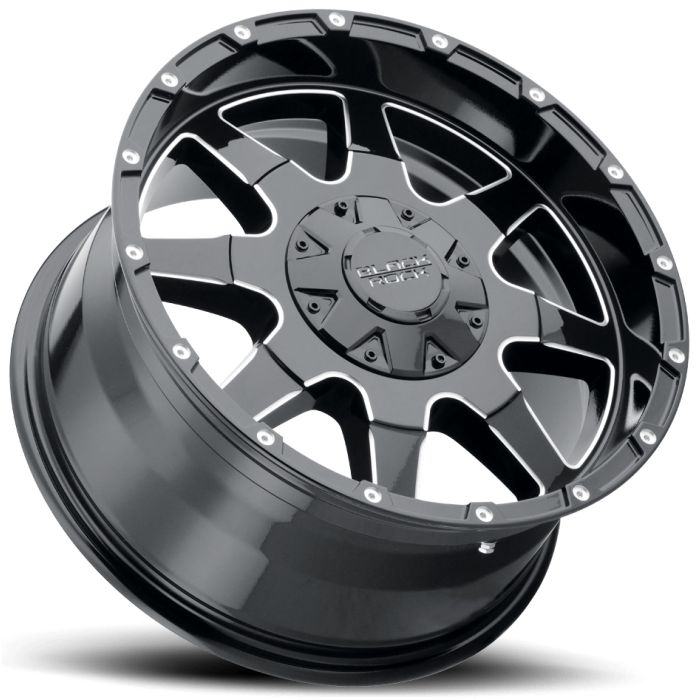Black Rock  Series 904B Fury I Wheel for 07-20 Jeep Wrangler JL, JK & Gladiator JT