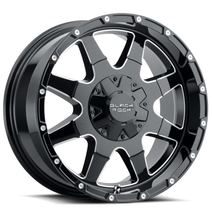 Black Rock  Series 904B Fury I Wheel for 07-20 Jeep Wrangler JL, JK & Gladiator JT