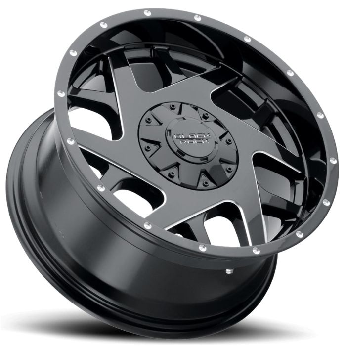 Black Rock  Series 935B Fury II Wheel for 07-20 Jeep Wrangler JL, JK & Gladiator JT