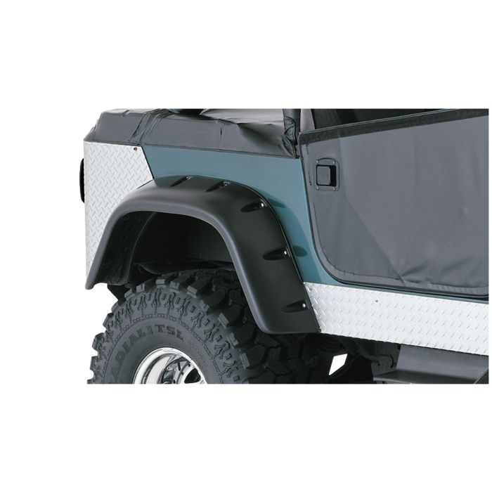 Bushwacker 10060-07 Rear Cut-Out Fender Flares for 76-86 Jeep CJ-7