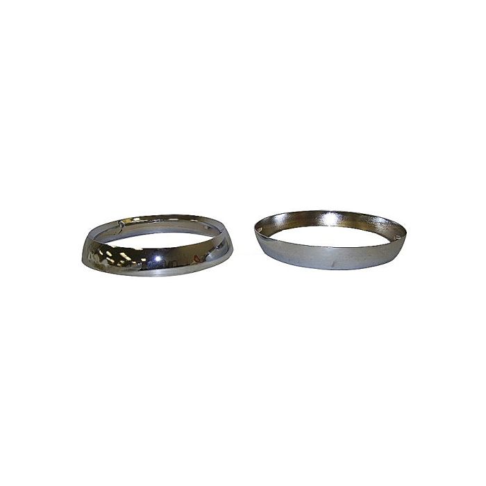 Crown Automotive 5460087K Head Lamp Bezel Set in Chrome  for 72-86 Jeep CJ Series
