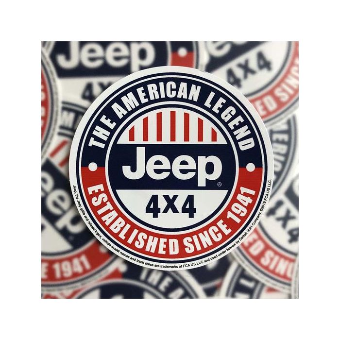 Jeep Merchandise  Jeep The American Legend Sticker 