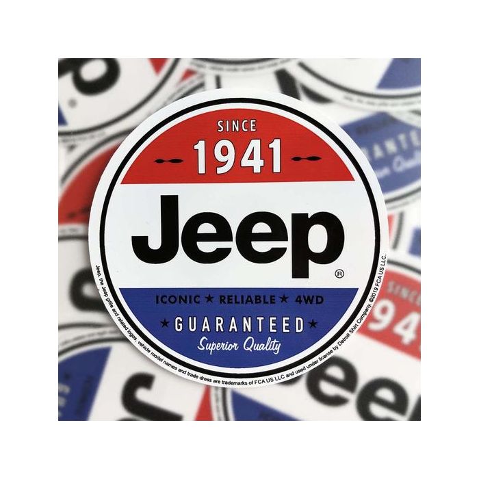Jeep Merchandise  Since 1941 Jeep Superior Quality Sticker 