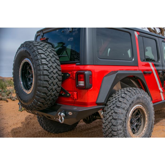 DV8 Offroad TCJL-01 Tailgate Mounted Tire Carrier for 18-21 Jeep Wrangler JL
