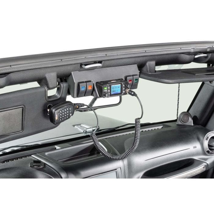 Daystar  GMRS Radio with Upper Windshield Mount, and Switches for 07-18 Jeep Wrangler JK