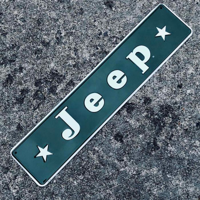 Jeep Merchandise  Vintage Stars Jeep Logo Sign 