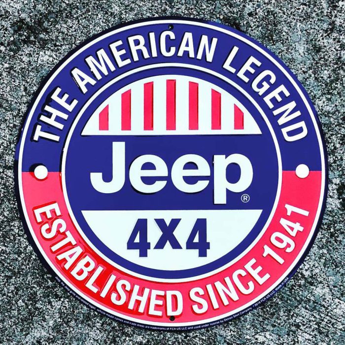 Jeep Merchandise  Jeep- The American Legend 12" Sign 