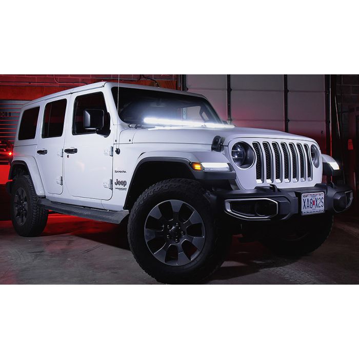 Diode Dynamics  Hood Mounted 50" LED Light Bar Kit for 18-22 Jeep Wrangler JL & Gladiator JT