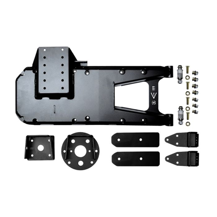 EVO HINGED TIRE CARRIER BARE FINISH JL