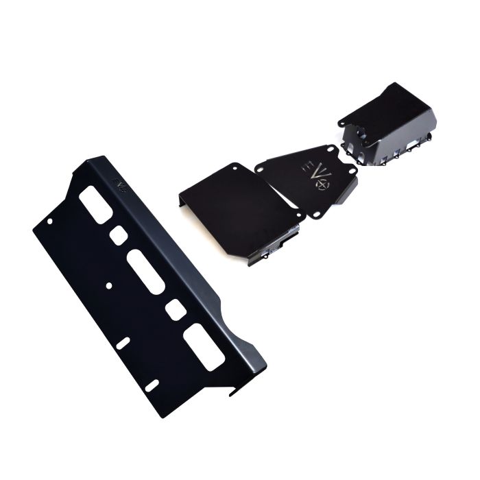 EVO Manufacturing  Long Arm Compatible ProTek Skid Plate System for 07-18 Jeep Wrangler JK