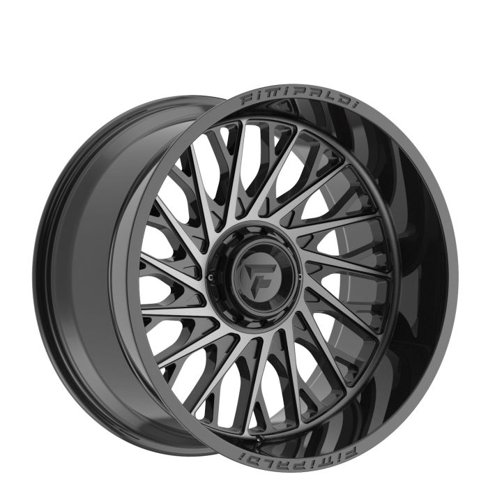 FA08-221252739N44MBDT - FITTIPALDI OFF ROAD FA08MBDT 22X12 - 5X5/5X5.5 BS 4.8 -GLOSS BLACK MACHINED WITH DARK TINT
