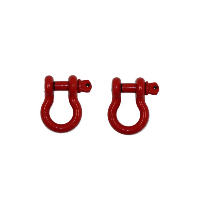 FISHBONE RED D-RINGS PAIR
