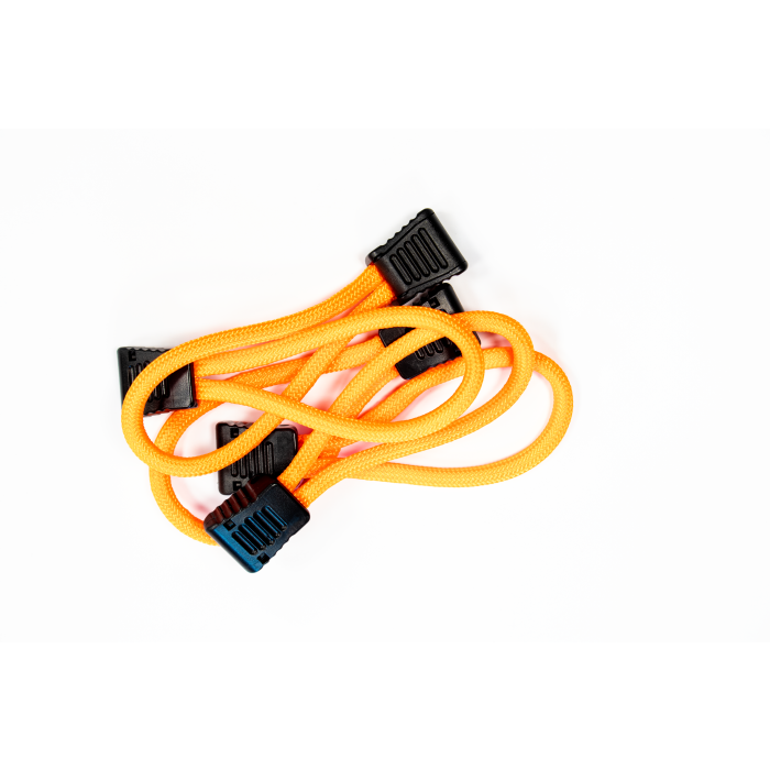 FISHBONE ZIPPER PULL SET NEON ORANGE